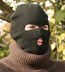 Cagoule noir Polartec