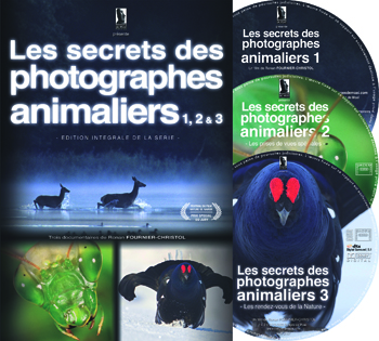 Lintgrale de la srie des 3 DVD : Les secrets des photographes animaliers 